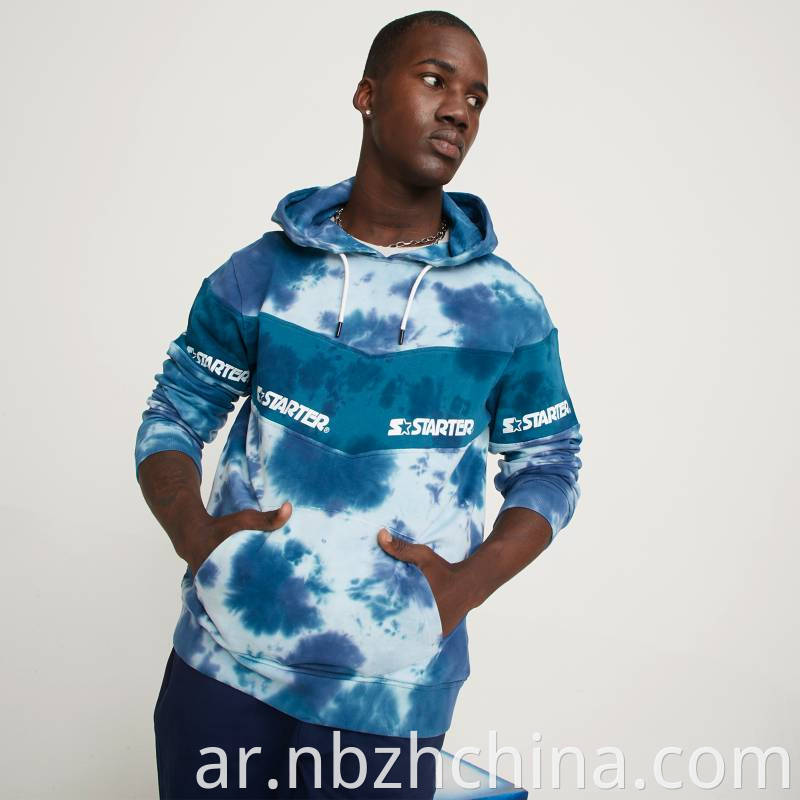 Mens Tie Dye Pullover Hoodies